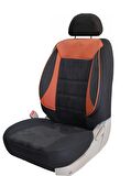 Seat Cordoba Uyumlu Tay Tüyü Kumaş Oto Koltuk Kılıfı - SİYAH-TABA