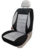Fiat Fiorino Combi Uyumlu Tay Tüyü Kumaş Oto Koltuk Kılıfı - GRİ-SİYAH