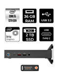 Acer Veriton 2000 i5 1334U 36GB 2TB SSD FDOS Mini Masaüstü Bilgisayar & PER4 USB Bellek