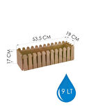 Omnipazar SO-İB02 Gold Askılı Balkon Saksı Takım 9 lt No 2 