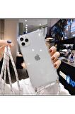 Iphone 14 Pro Boyundan Askılı Şeffaf Darbe Emici Silikon Telefon Kılıfı