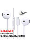 Tak Çalıştır iPhone 14 - 14 Pro - 14 Pro Max Kulaklık Kablolu Mikrofonlu iPhone 14 Lightning Girişi
