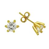 Bilezikhane Küpe Tektaş Sarı 1,77 Gram 14 Ayar Altın