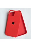 iPhone 14 LOGOLU Kılıf içi Kadife Lansman Silikon Kılıf