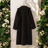 Kışlık Şık Düğmeli Peluş Ceket