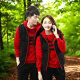 Günlük Kışlık Sevgili Kombini Tekli Erkek Eşofman Takımı