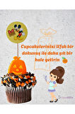 Mickey Mouse Temalı Doğum Günü Cupcake & Mickey Mouse Karakter Pasta Süsleme Kürdanı 16 Adet 4 cm