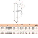 BULUT Ağır Tip Dövme İşkence Esnek Pullu 60 cm 600x140mm