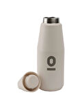 Paslanmaz Çelik Açık Beyaz Şişe Termos 550 ml No:69