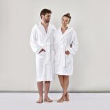 Linens Premium Pamuk S Bornoz Beyaz