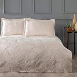 Linens Leaf Çift Kişilik Yatak Örtüsü Seti Taş