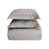 Linens Leaf Tek Kişilik Yatak Örtüsü Seti Vizon