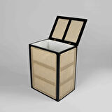 Linens Luther Çamaşır Sepeti 45x33x60 cm Siyah