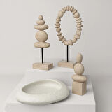 Linens Stone Garland 17x6x34 cm Dekor Naturel