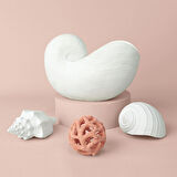 Linens Coral 9x9x9 cm Dekor Mercan