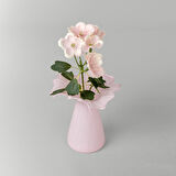 Linens Finch Mumluk Vazo 11x11x12 cm Pembe