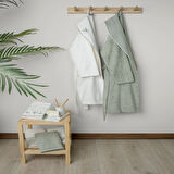 Linens Sage Pamuk 4'lü S/M- L/XL Bornoz Seti
