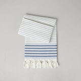 Linens Stripe 90x170 cm Plaj Havlusu Mavi