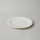 Linens Elegant Porselen Servis Tabağı 27 cm Gold
