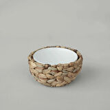 Linens Straw Porselen 16,5x9 cm Sunum Kasesi