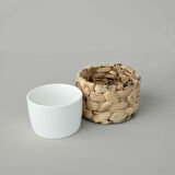 Linens Straw Porselen 13,x9,8 cm Sunum Kasesi
