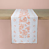 Linens Coral 50x170 cm Runner Gri Kiremit