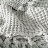 Taç Butik Göcek Pike Pamuk Çift Kişilik Pike Gri