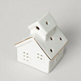 Linens House 6x6 cm Ledli Dekor Ekru