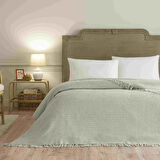 Linens Amorie Çift Kişilik Yeşil Battaniye