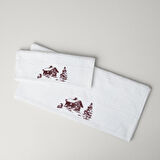Linens Chalet Pamuk 30x45 Cm El Havlusu Beyaz
