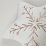 Linens Star 37x35 cm Kırlent Ekru