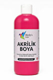 Birdy's Color Fuşya Akrilik Boya 500gr - 2li Fırça Hediyeli