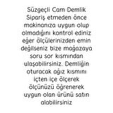seninürünün 1. Kalite Isıya Dayanıklı Süzgeçli Borosilikat Cam Demlik Ketil Üstü Cam Demlik 1500 ml Siyah