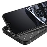 Gpack Samsung Galaxy A14 Kılıf Negro Karbon Kamera Korumalı Silikon Lüx