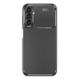 Gpack Samsung Galaxy A34 Kılıf Negro Karbon Kamera Korumalı Silikon Lüx