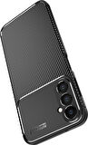 Gpack Samsung Galaxy A34 Kılıf Negro Karbon Kamera Korumalı Silikon Lüx