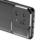 Gpack Xiaomi Mi 13 Pro Kılıf Negro Karbon Kamera Korumalı Silikon Lüx
