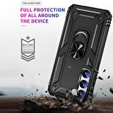 Gpack Samsung Galaxy S23 Plus Kılıf Vega Sert Silikon Tank Standlı Yüzüklü Mıknatıslı