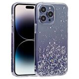 Gpack Apple iPhone 14 Pro Max Kılıf Damla Simli Diamond Alp Sert Silikon