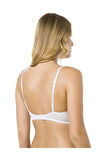 Kadın Ekru Basic Angelina Micro Kaplı Push-up Sütyen 7050