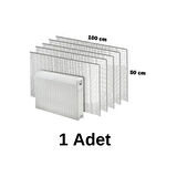 Petek Radyatör Arkası Folyo Plaka Kalorifer Arkalığı Alüminyum Isı Yalıtım Folyosu 100x50 Cm 1 Adet