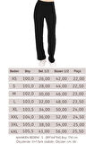 Viskon 2 iplik lycra Eşofman Alt-Siyah