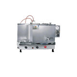 2 demlikli inoks çay ocağı 2 Gözlü İnoks Çay Kazanı Elektrik + Tüplü Çay Semaveri ETS sistemli Çay Makinesi