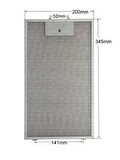 LC65KAJ00T/01 Davlumbaz Aspiratör İçin Alüminyum Yağ Kaset Tel Filtre 200X345