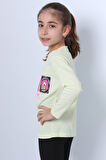 KIZ ÇOCUK UZUN KOLLU TSHİRT 4 MEVSİM BİSİKLET YAKA COOL EDİTİON BASKILI D45