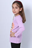 KIZ ÇOCUK UZUN KOL TSHİRT BLUEY İLE BİNGO BASKILI BİSİKLET YAKA D46