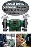 Alman Turbo-3000 Çark Motoru Zimpara Balta Bıçak Bileme Makinesi Tas Motoru Taslama 200 Mm