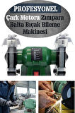 Turbo-3000 Çark Motoru Zimpara Balta Bıçak Bileme Makinesi Tas Motoru Taslama 150 Mm