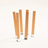 Ahşap Mum Fitili ve Yapışkanlı Fitil Sehpası 75 Adet ( 15mm x 100mm x 0,5mm )