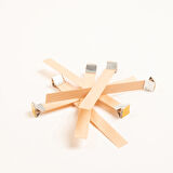 Ahşap Mum Fitili ve Yapışkanlı Fitil Sehpası 75 Adet ( 15mm x 100mm x 0,5mm )